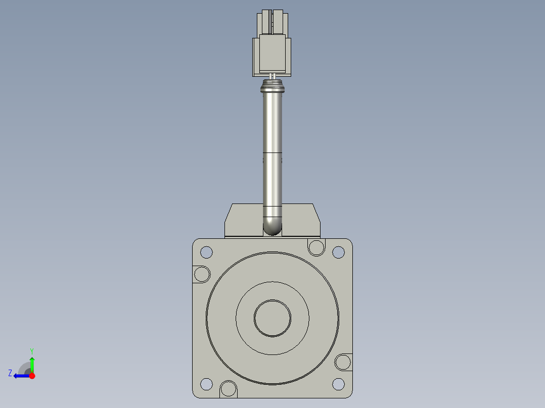 400W MSMJ伺服马达右视图