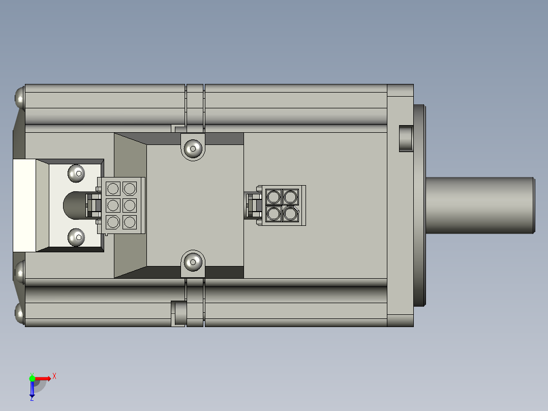 400W MSMJ伺服马达俯视图