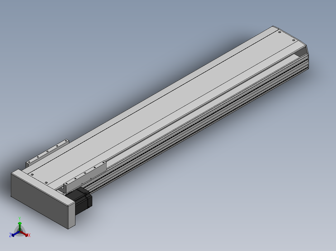 精密模组MY220-T10-1100L-BL-P75B-C4-C正等轴测图