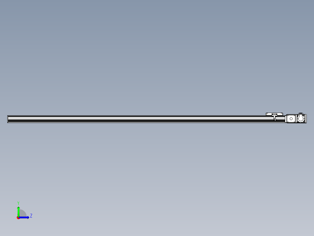 同步带全封闭直线模组TPA-HCB-105D-90-L1900-MR-Y-P20-N3左视图