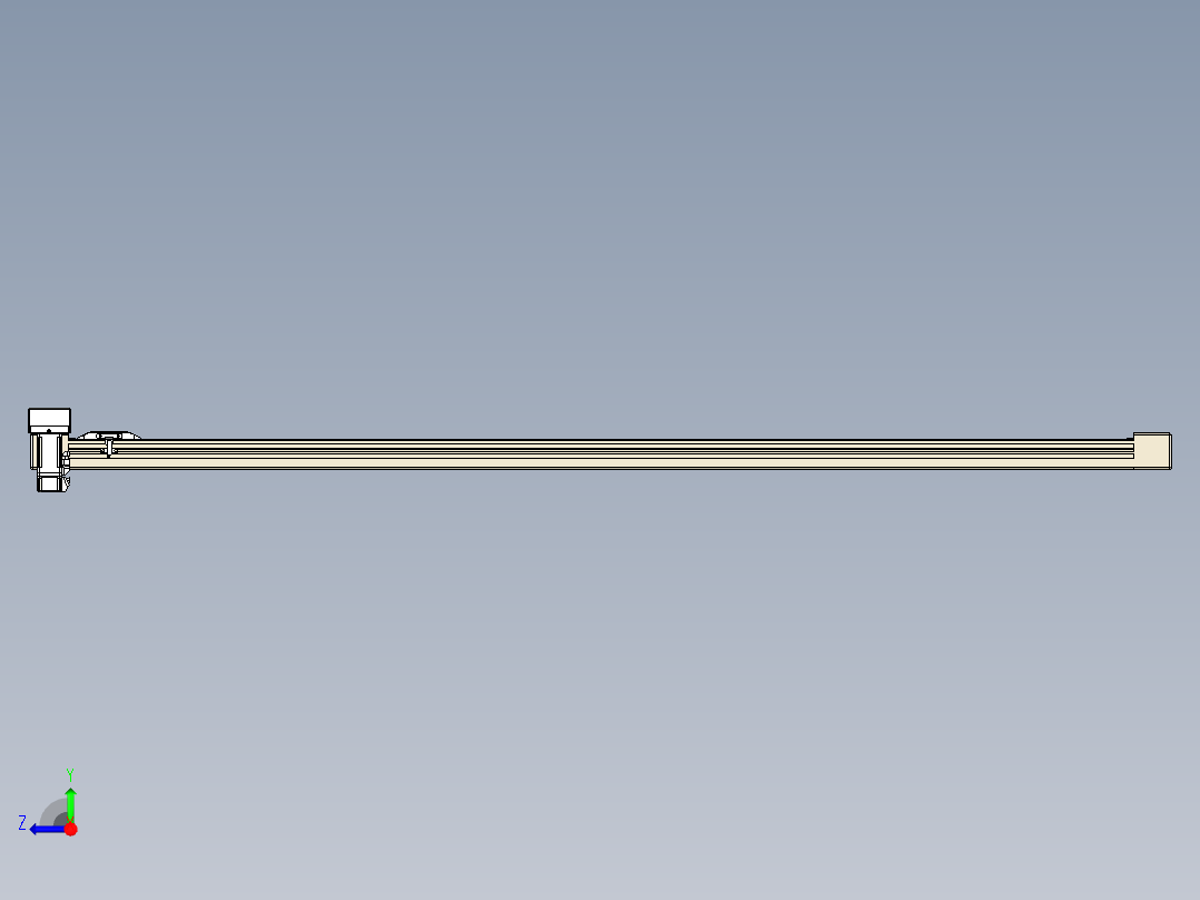 同步带全封闭直线模组TPA-HCB-65S-90-L1550-MR-C-P10-N3右视图