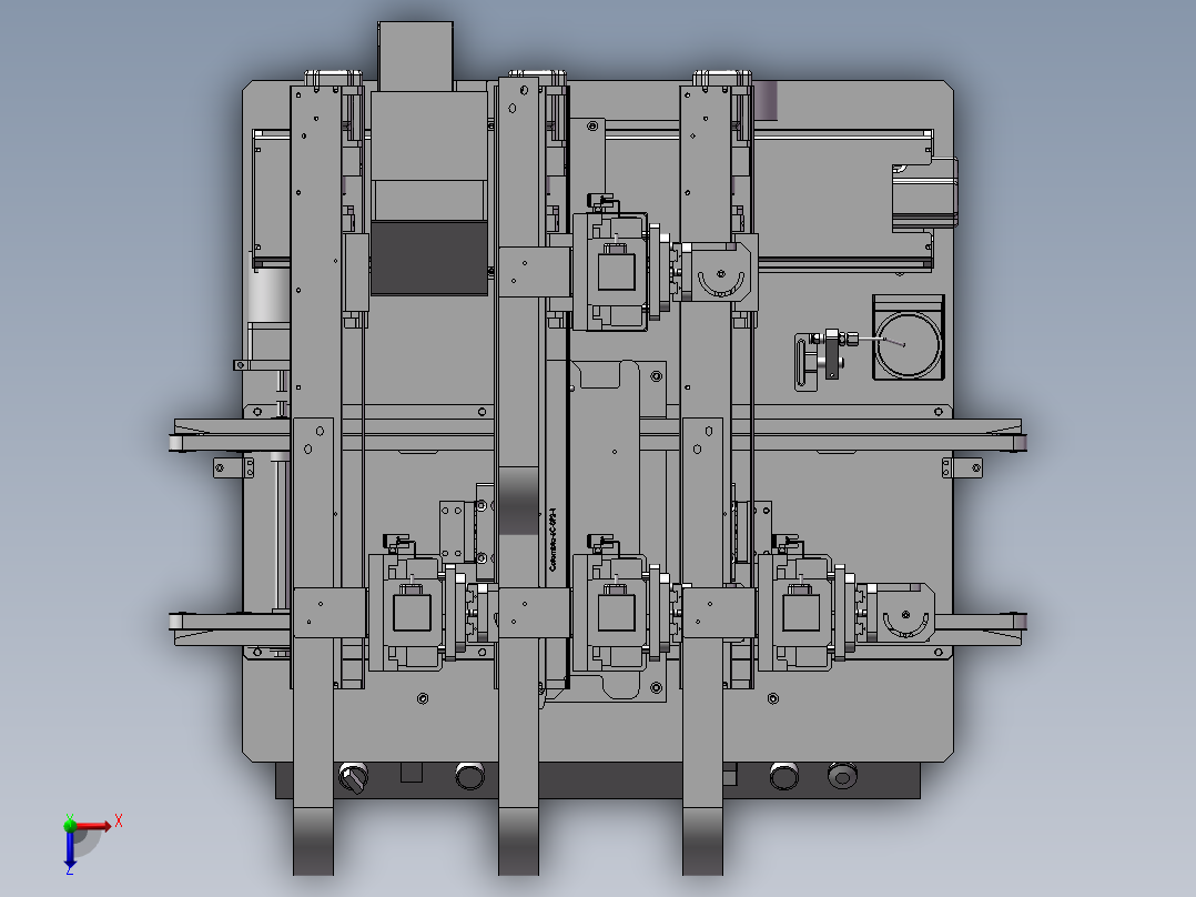 焊锡机 3D模型俯视图