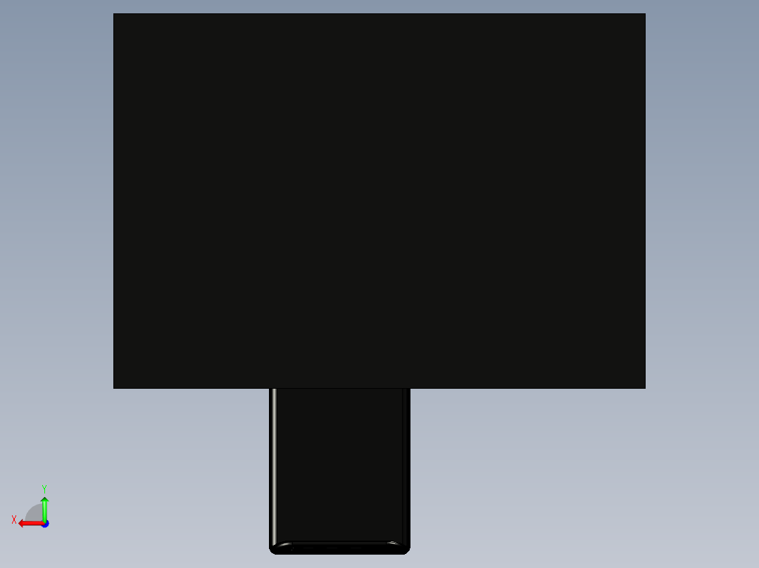 烤箱STEP格式后视图