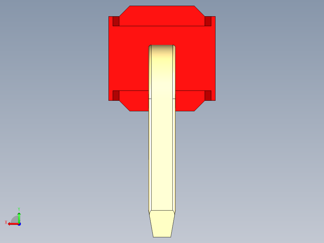 彩色公排针 100mil 2.54mm 系列-DS1022_red_1x01p_100mil_TypeD_rev1.0后视图