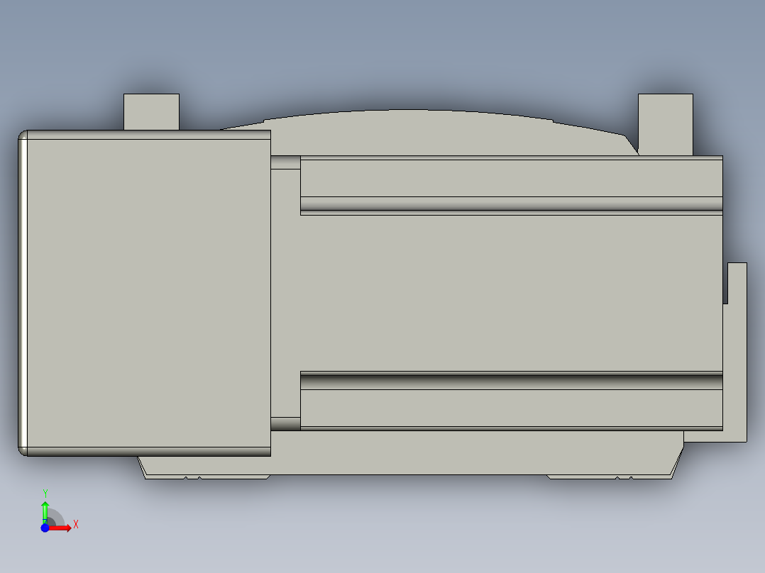 直线模组WG-LHB12-S550-BL设计图纸前视图