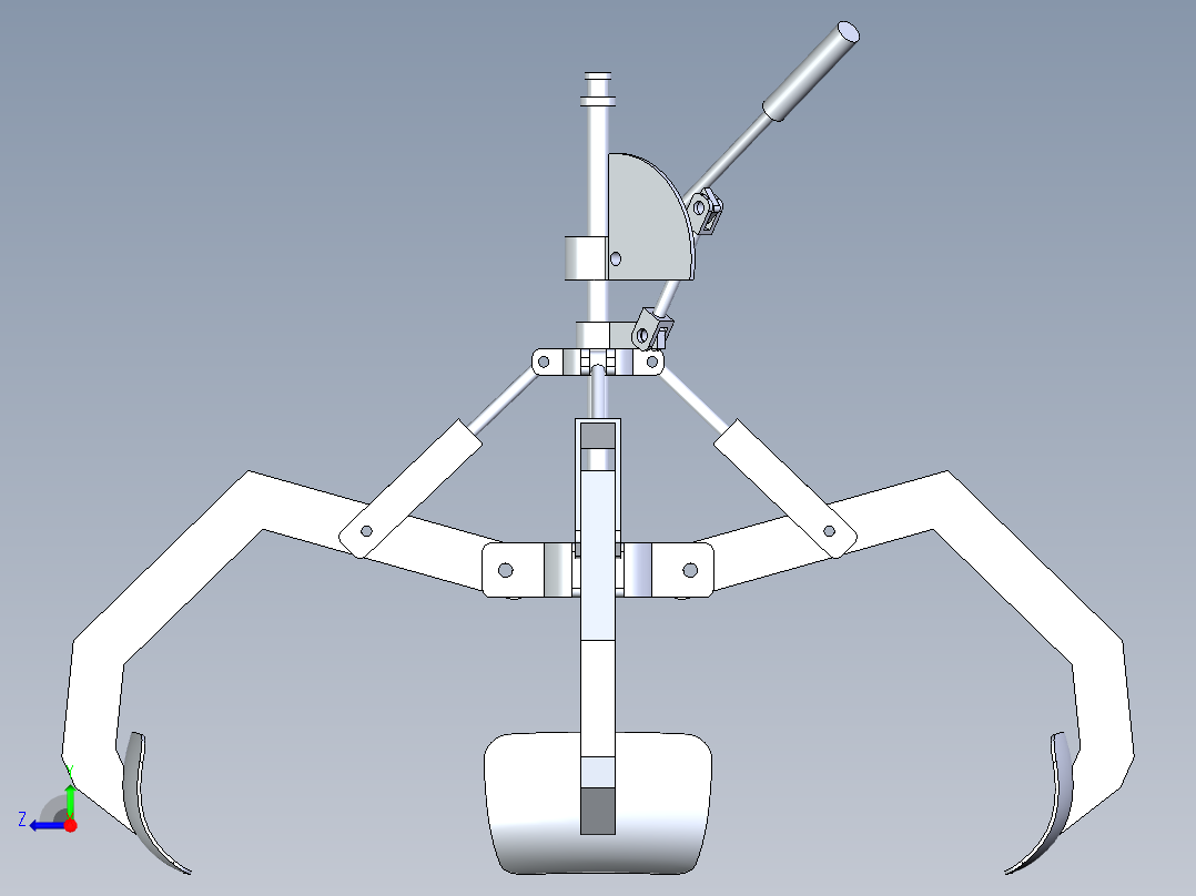 轮胎抓取爪右视图