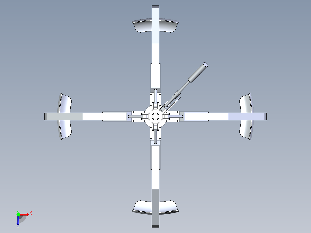 轮胎抓取爪俯视图