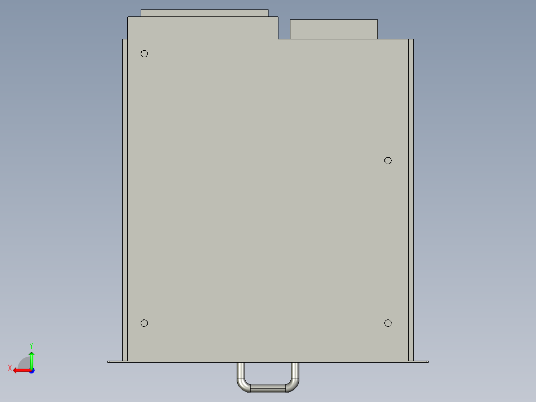 基恩士LC-C1A_kc图纸模型后视图