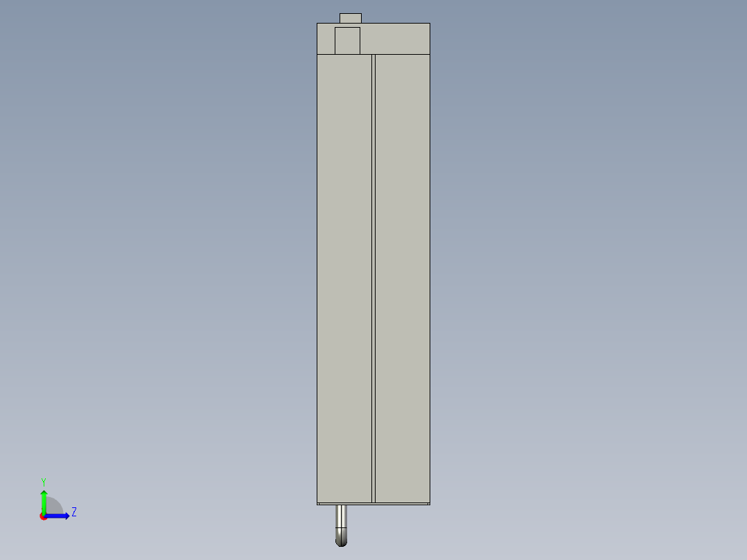 基恩士LC-C1A_kc图纸模型左视图