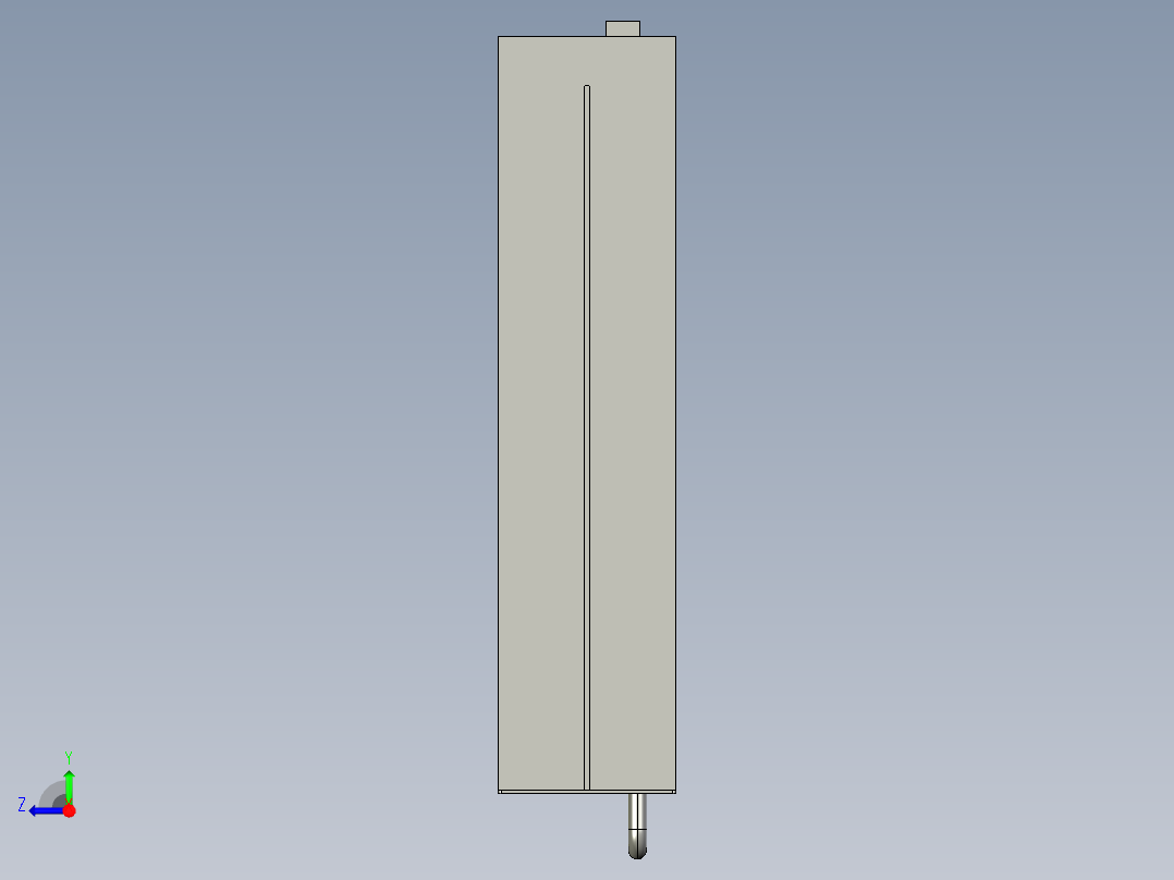 基恩士LC-C1A_kc图纸模型右视图