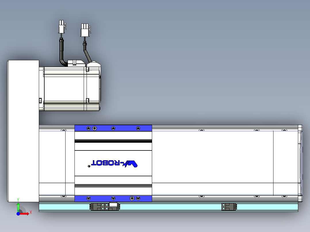 VF丝杆传动-一般环境VF14-Lxx-C-S200-BR-ZP75-C3前视图