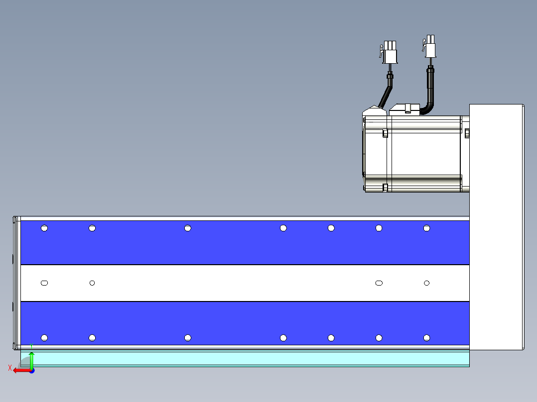 VF丝杆传动-一般环境VF14-Lxx-C-S200-BR-ZP75-C3后视图