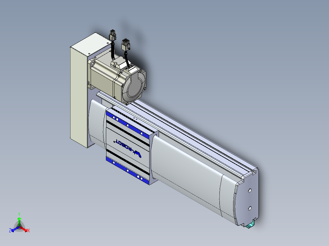 VF丝杆传动-一般环境VF14-Lxx-C-S200-BR-ZP75-C3正等轴测图