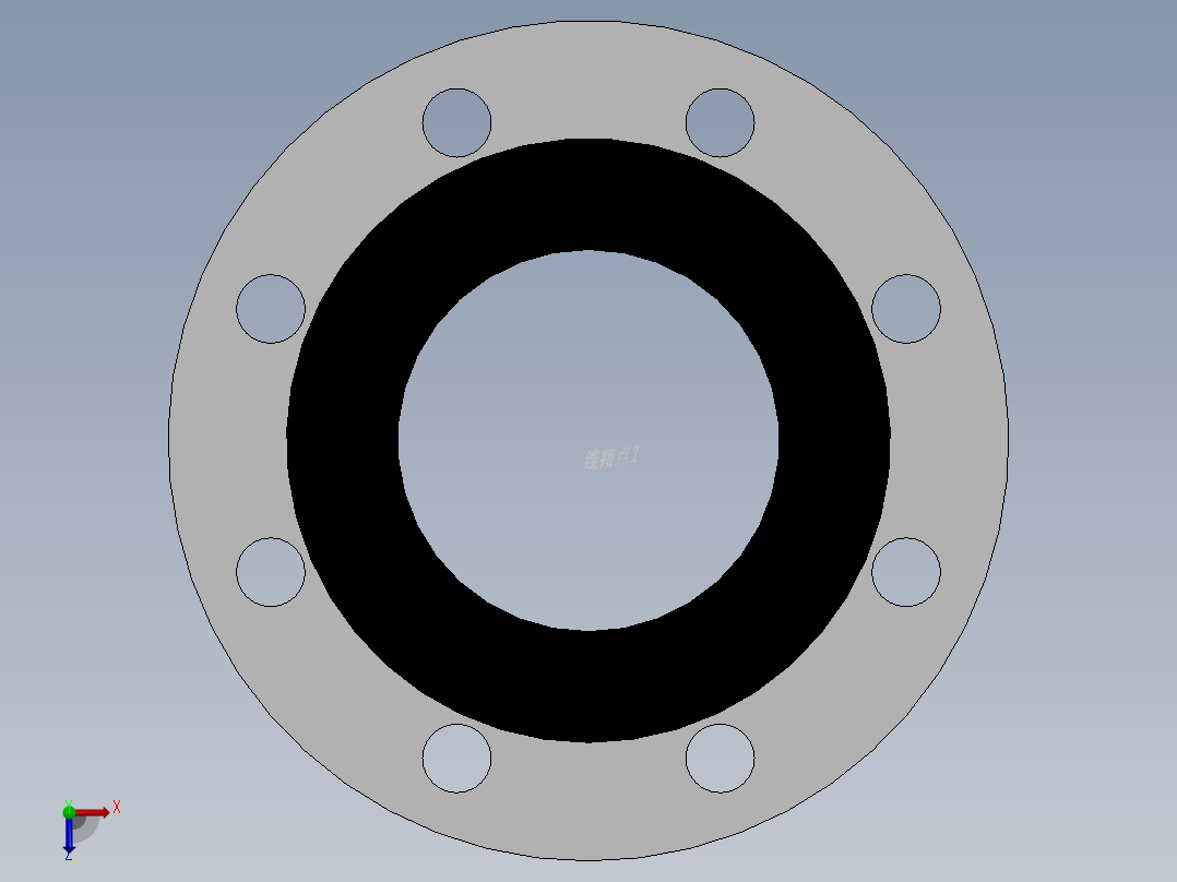 橡胶接头 法兰304 DN32-DN600俯视图