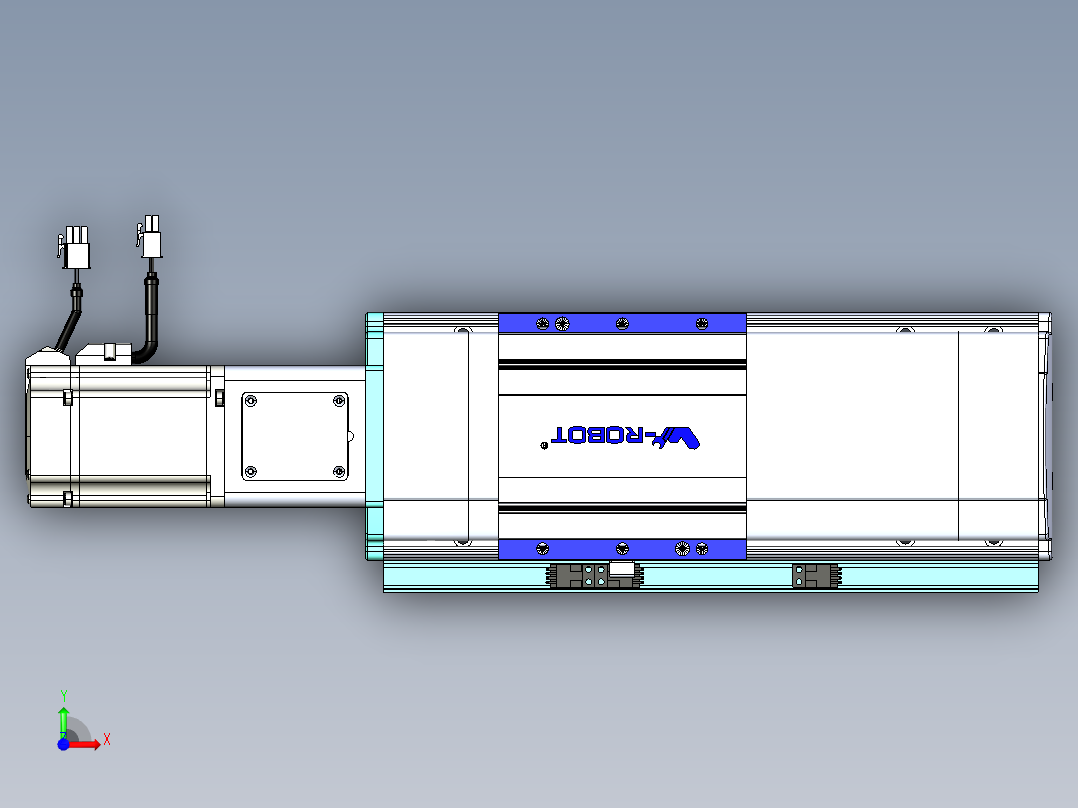 VF丝杆传动-一般环境VF14-Lxx-C-S100-BC-ZP75-C3前视图