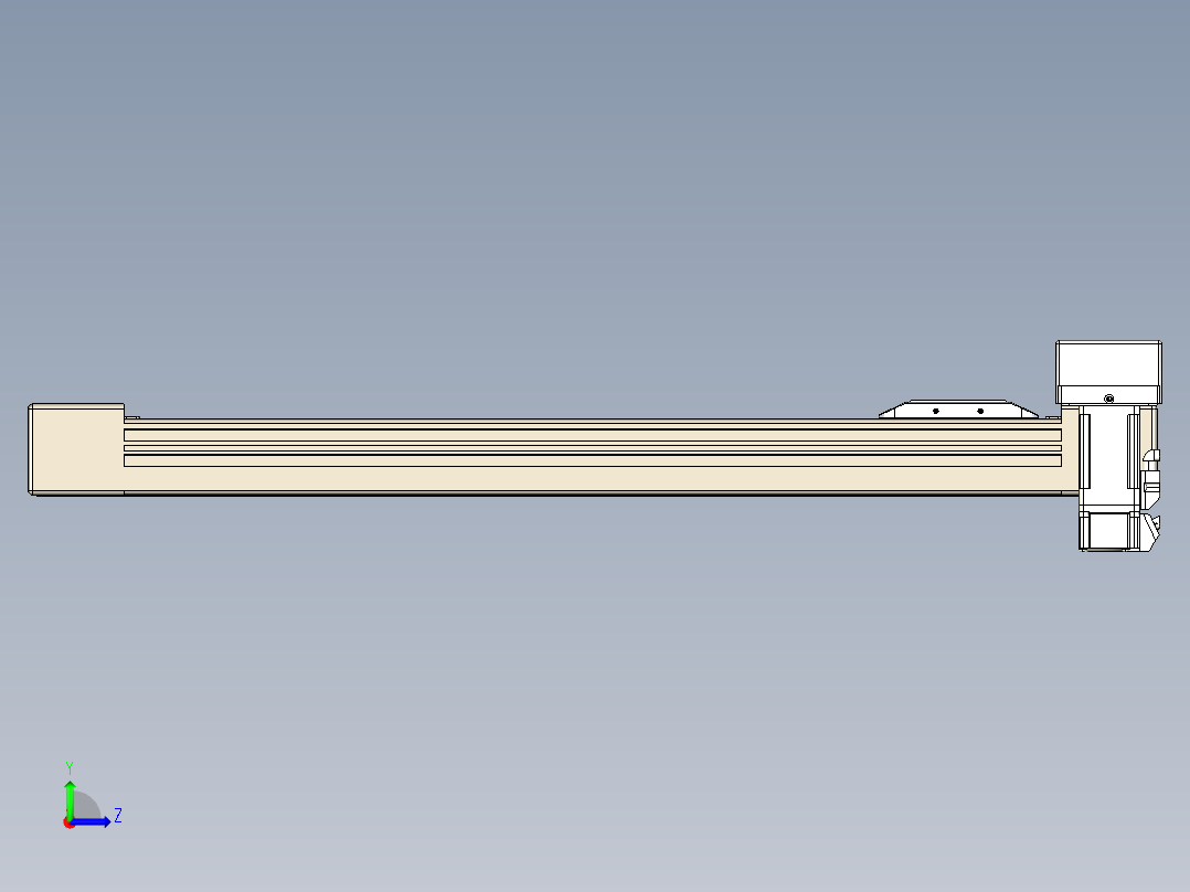 同步带全封闭直线模组TPA-HCB-65S-90-L450-ML-C-P10-N3左视图