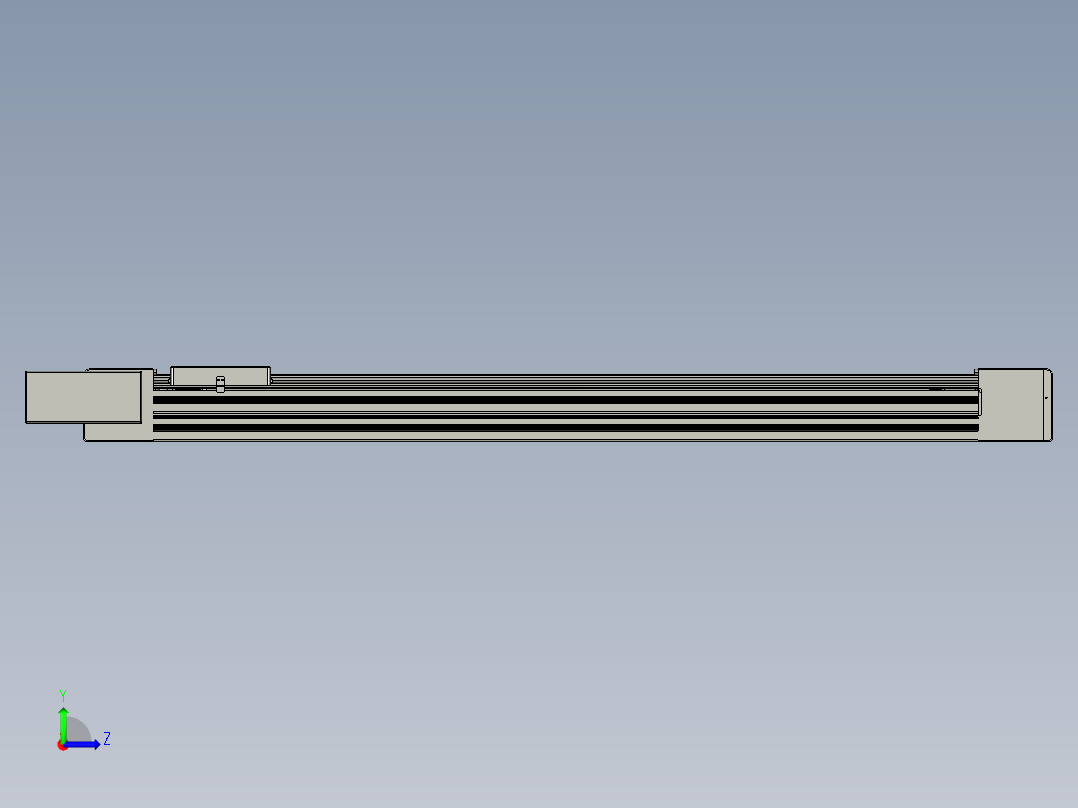 威洛博直线电机模组EB10-L224-S1250-BL-ZP75-MS3-5K左视图