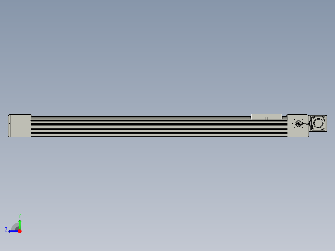 威洛博直线电机模组EB10-L224-S1250-BL-ZP75-MS3-5K右视图