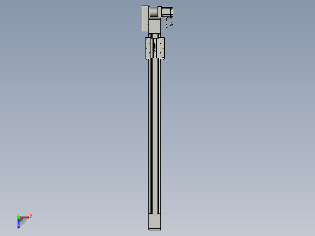 威洛博直线电机模组EB10-L224-S1250-BL-ZP75-MS3-5K俯视图