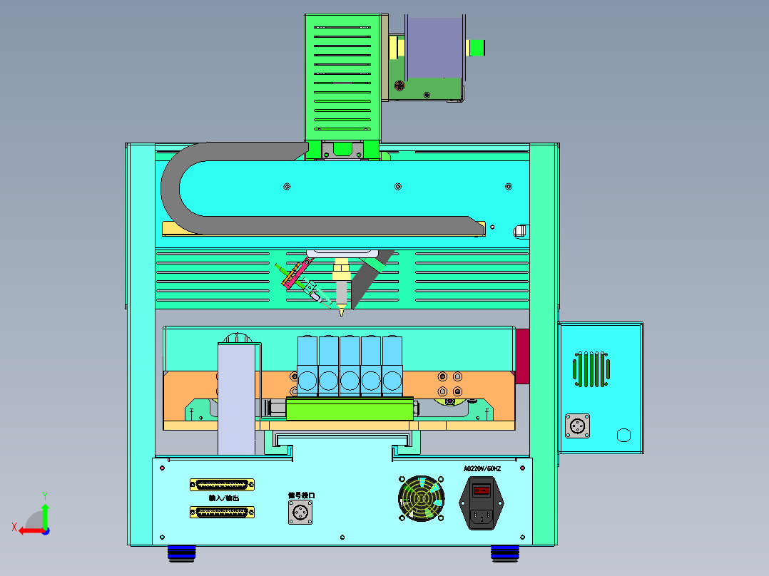 DH-300P 点焊锡机设备后视图