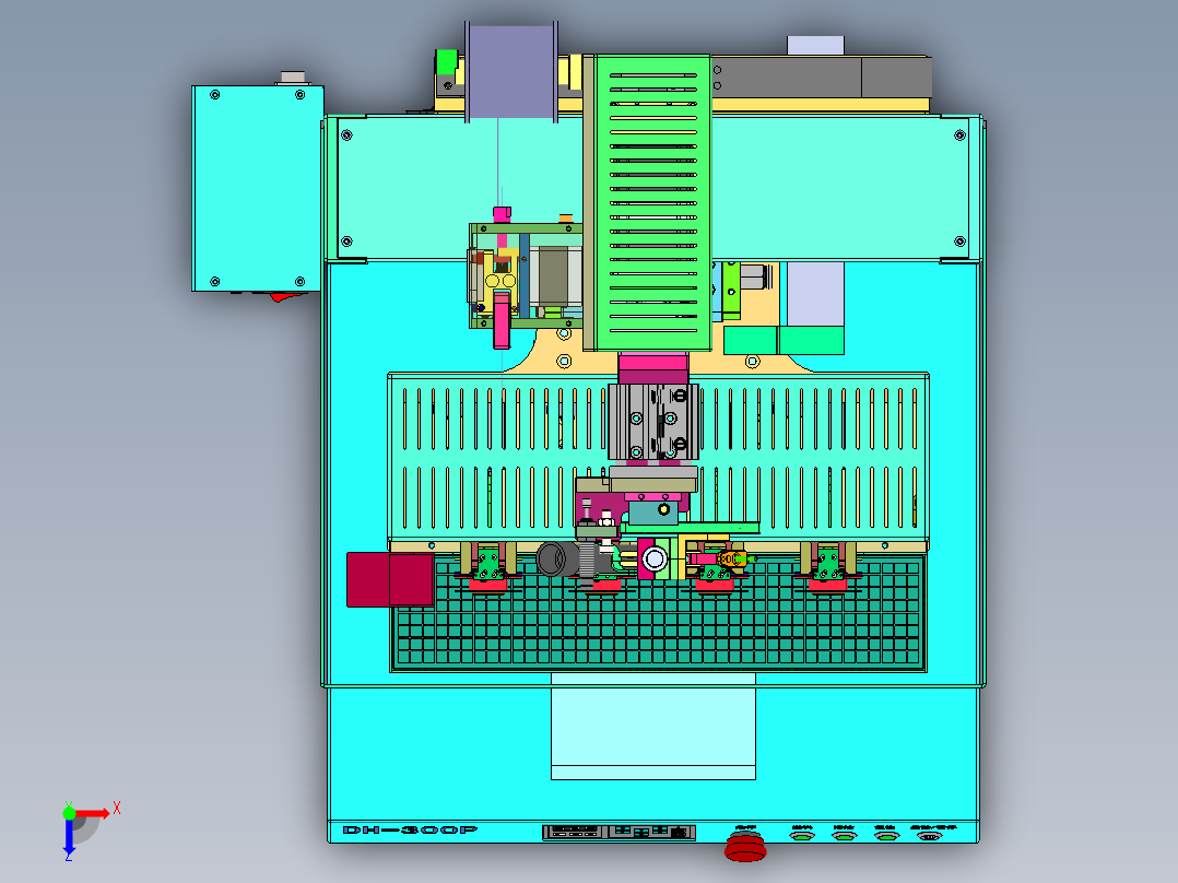 DH-300P 点焊锡机设备俯视图