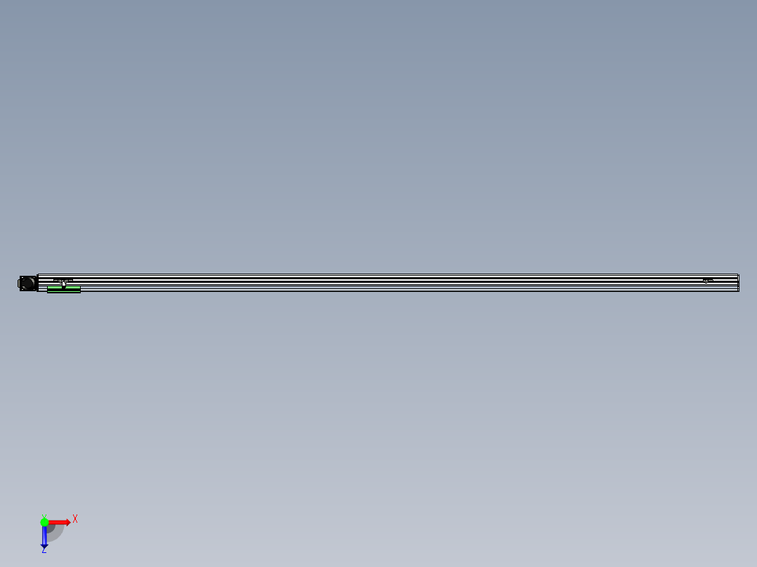 同步带滑台-半封闭B13-L90-S2700-R-P40-D3俯视图