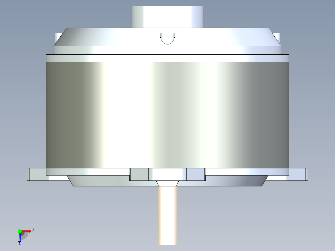 12V 30A直流电机三维俯视图