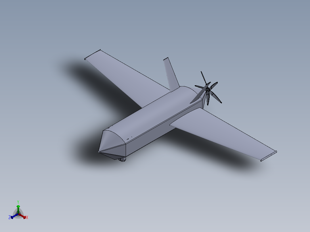 无人机正等轴测图