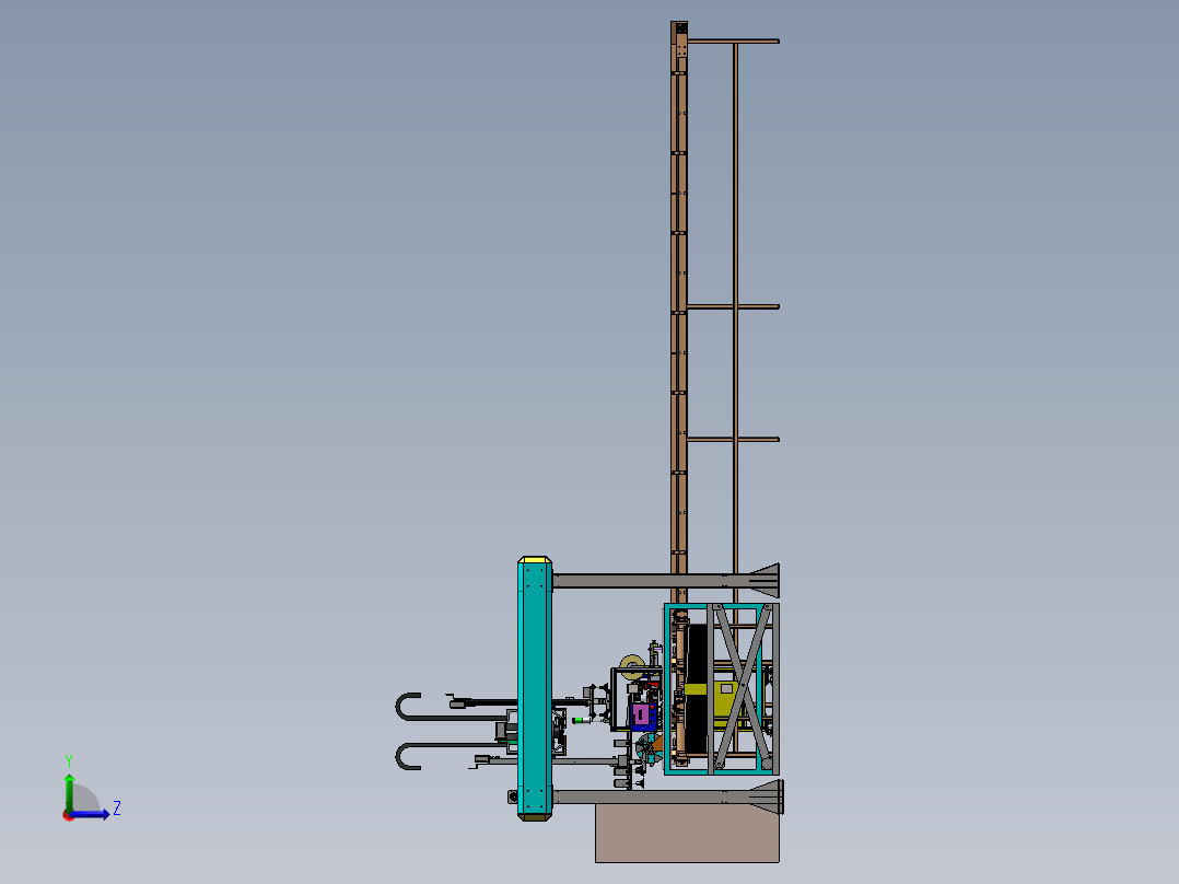 薄膜自动检测生产线sw17可编辑左视图