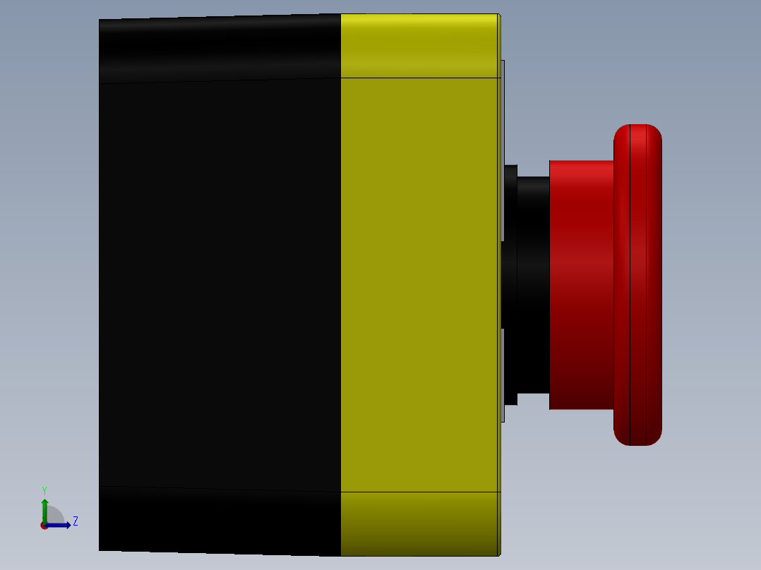 紧急制动按钮左视图