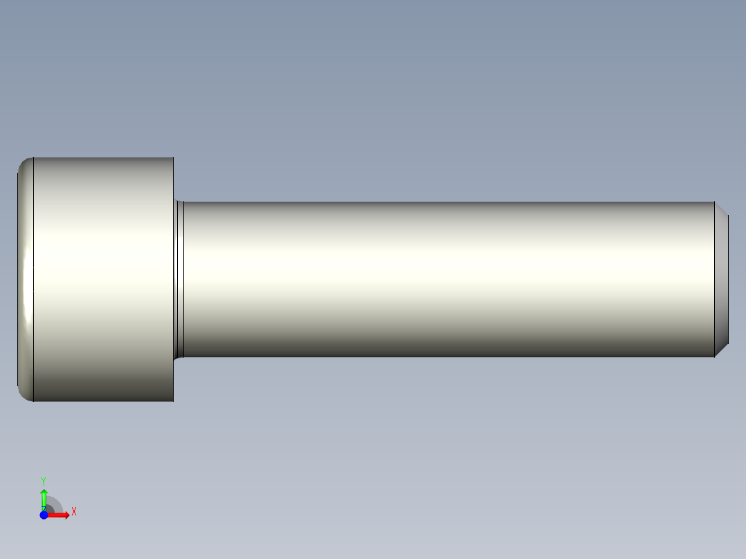 内六角螺钉-BOLT-M14-50-50-14-22-14-R1.4.stp前视图