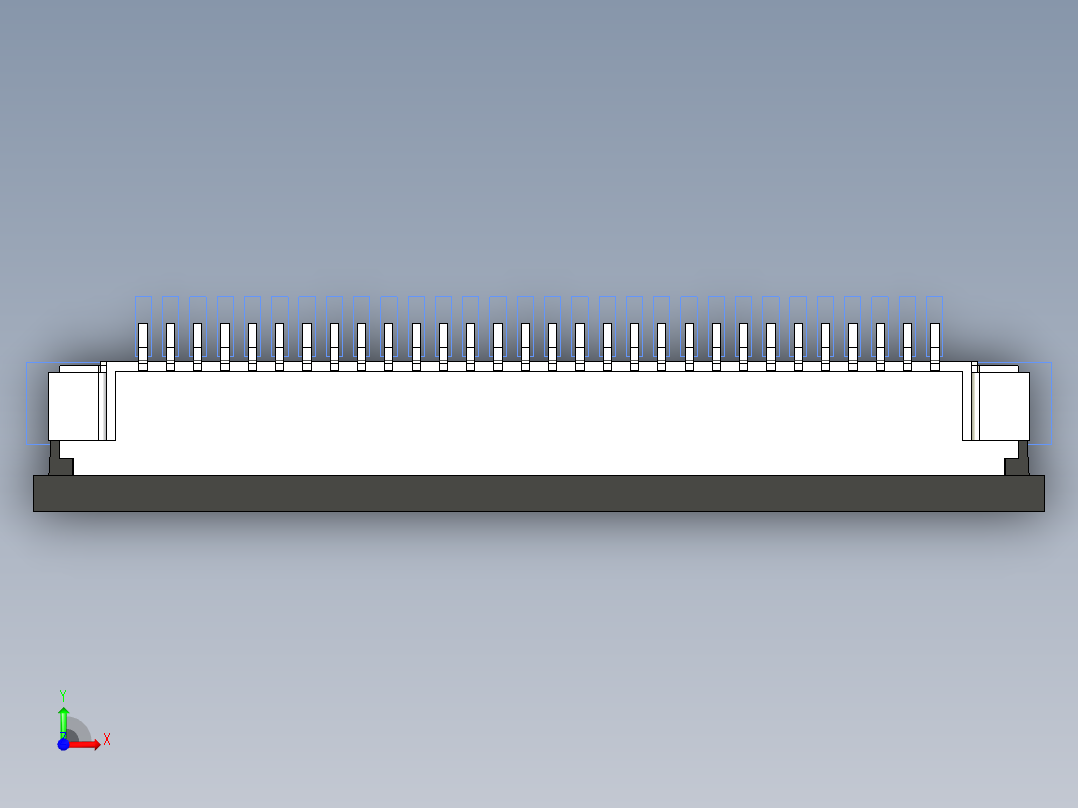 连接器 SM-FFC3B05-30-T前视图