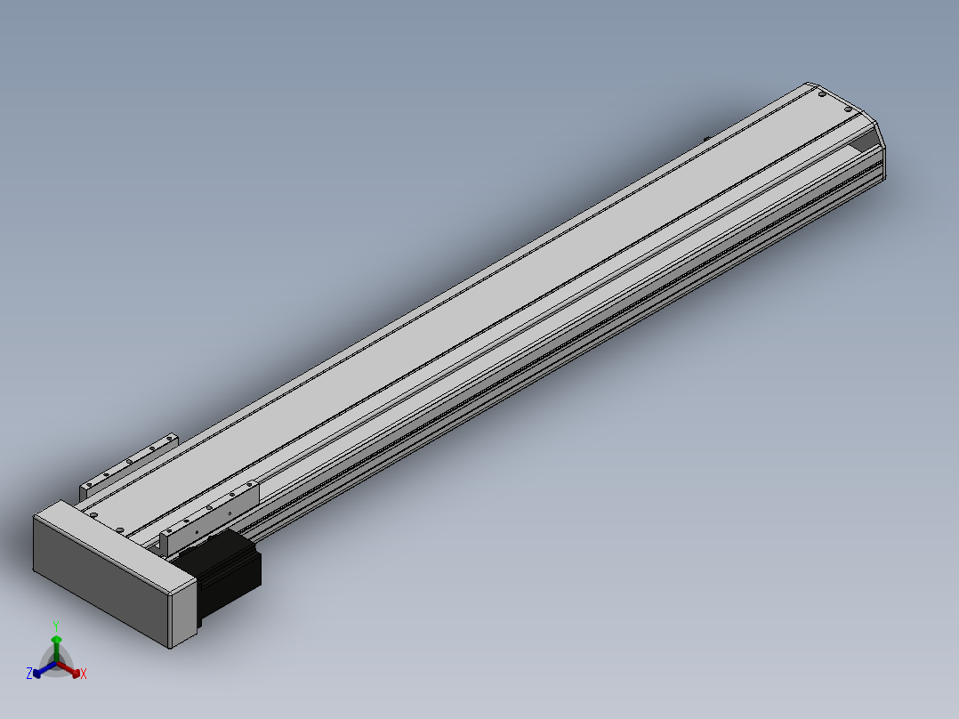 精密模组MY140-T10-900L-BL-P40B-C4-C正等轴测图