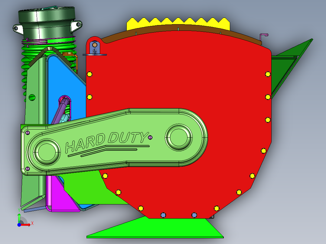轻型超高性能水泥搅拌机前视图