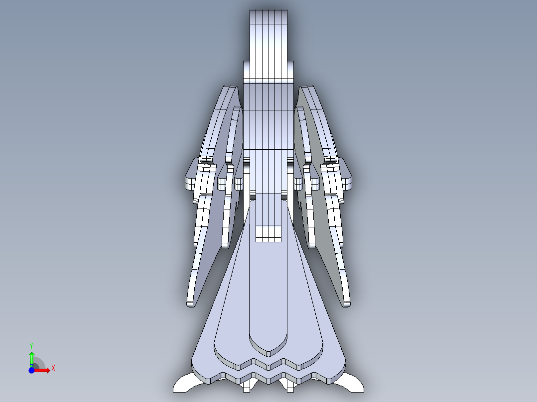 激光下料拼图马STEP _ IGES前视图