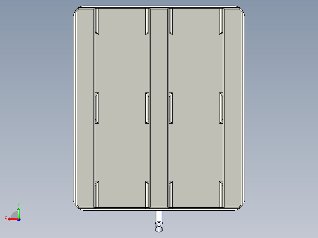 聚氨酯 1000 升水箱位于 1000x1200 尺寸托盘后视图