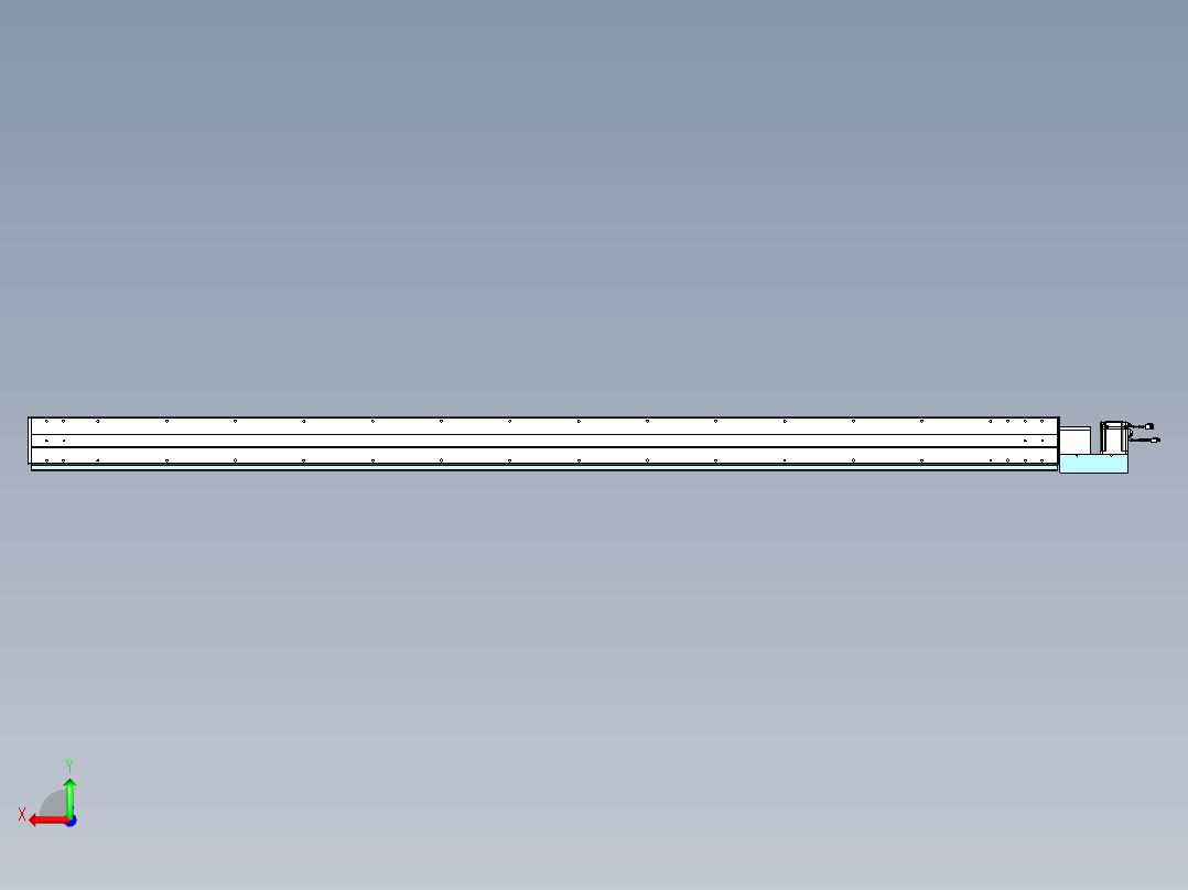 威洛博VBC同步带传动一无尘环境VBC14-L45-S2700-BL-ZP75-C3后视图