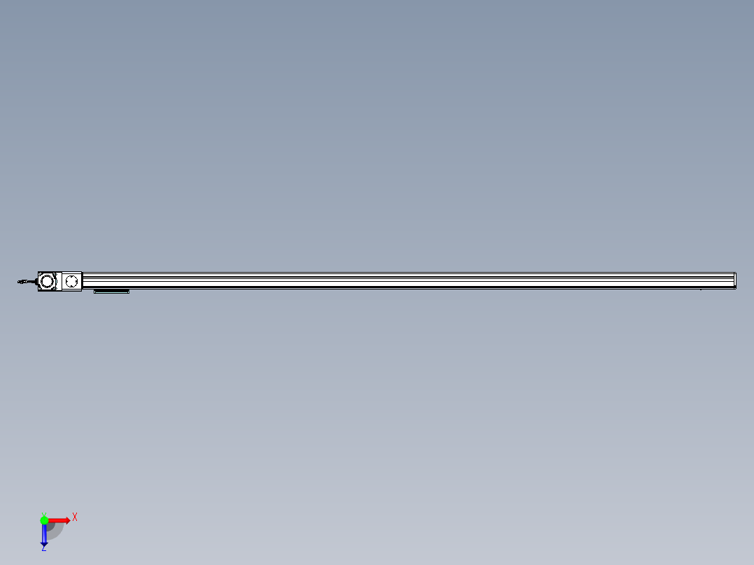 威洛博VBC同步带传动一无尘环境VBC14-L45-S2700-BL-ZP75-C3俯视图