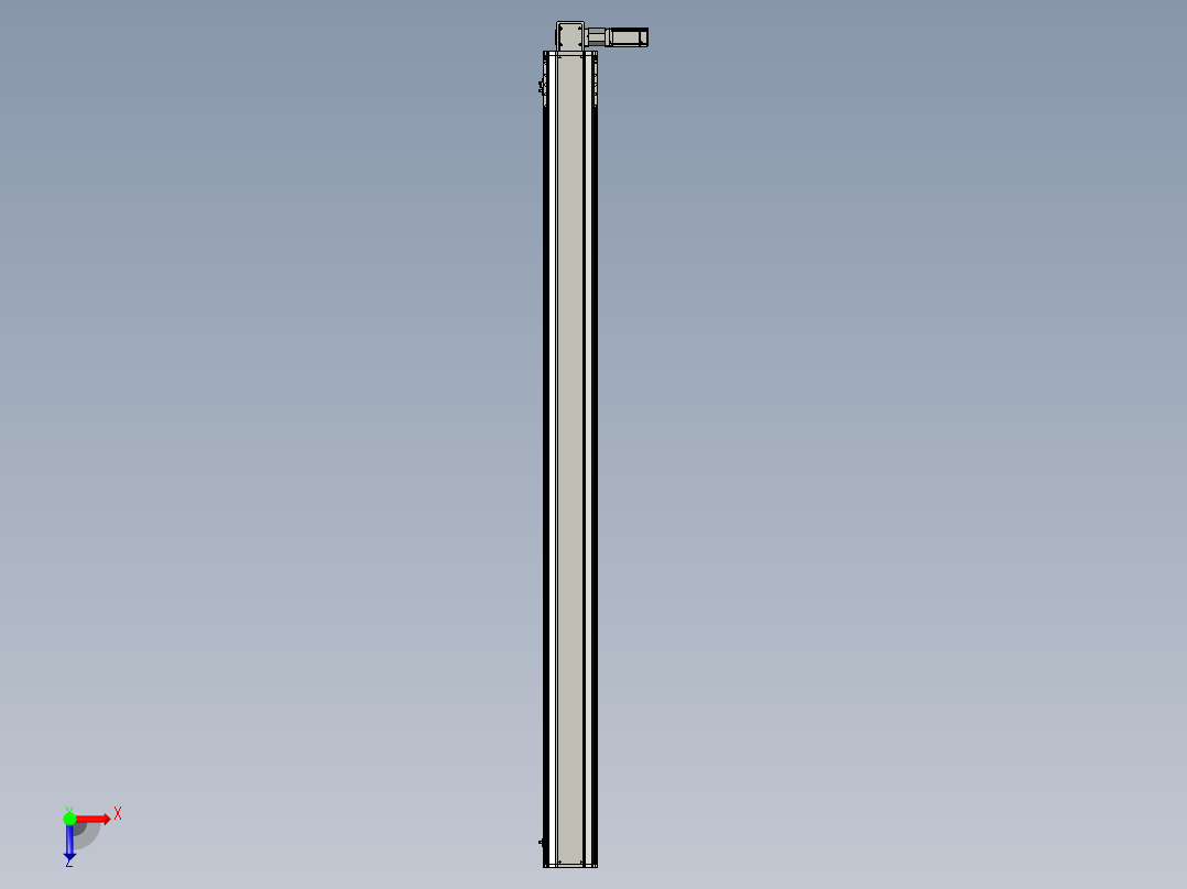 东锦同步带传动-直线滑台模组DH170B-L150-S2250-BL-P400W-C3俯视图