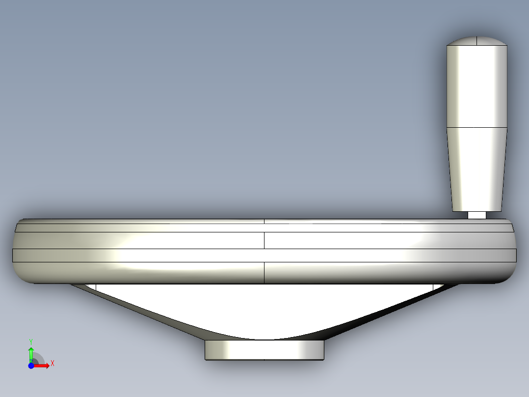 塑膠手輪VRTP+IR-3D多系列多零件图纸模型前视图