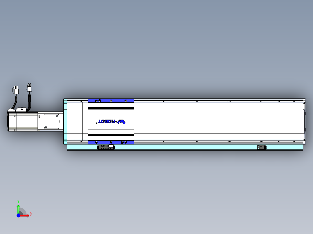 VF丝杆传动-一般环境VF14-Lxx-C-S450-BC-ZP40-C3前视图