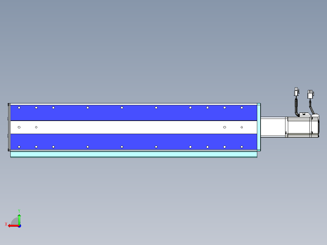 VF丝杆传动-一般环境VF14-Lxx-C-S450-BC-ZP40-C3后视图