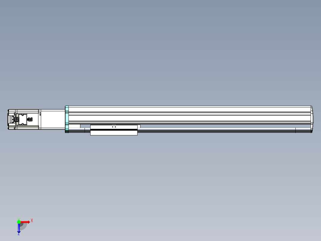 VF丝杆传动-一般环境VF14-Lxx-C-S450-BC-ZP40-C3俯视图