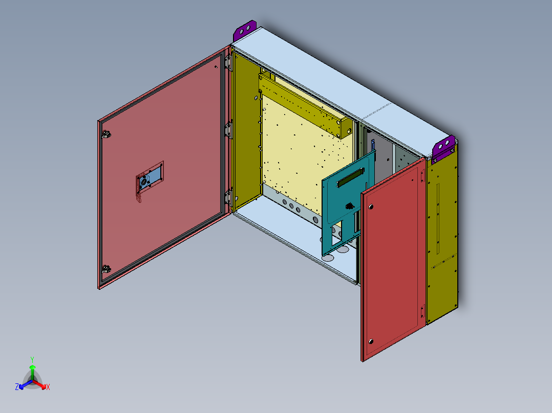 钣金_电气_柜体-stp 三维 图纸