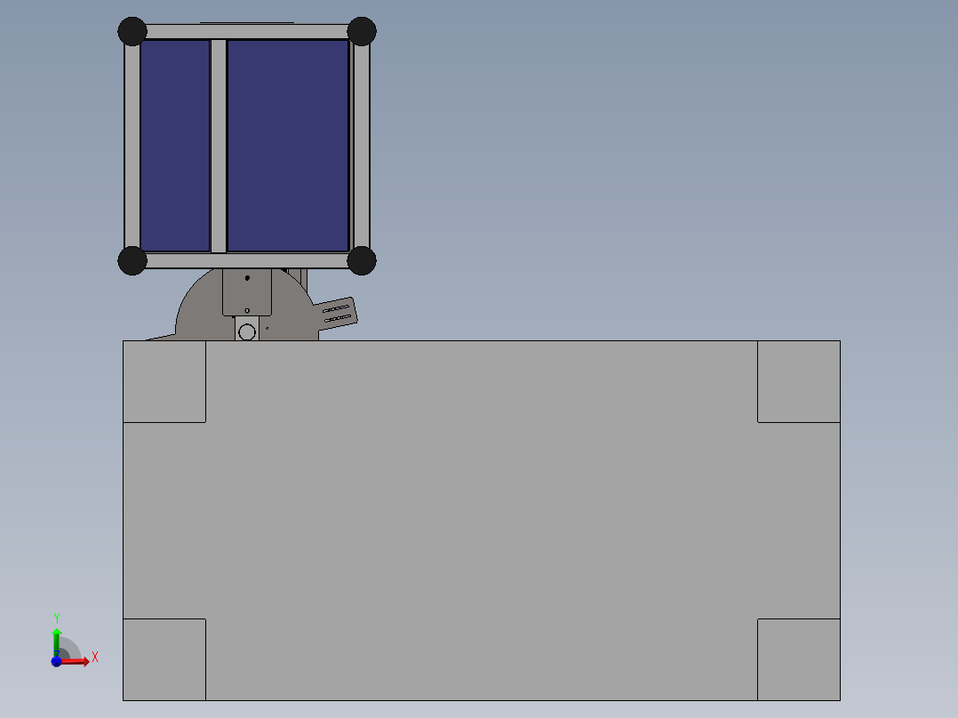 冲床圆片送料机sw14可编辑前视图