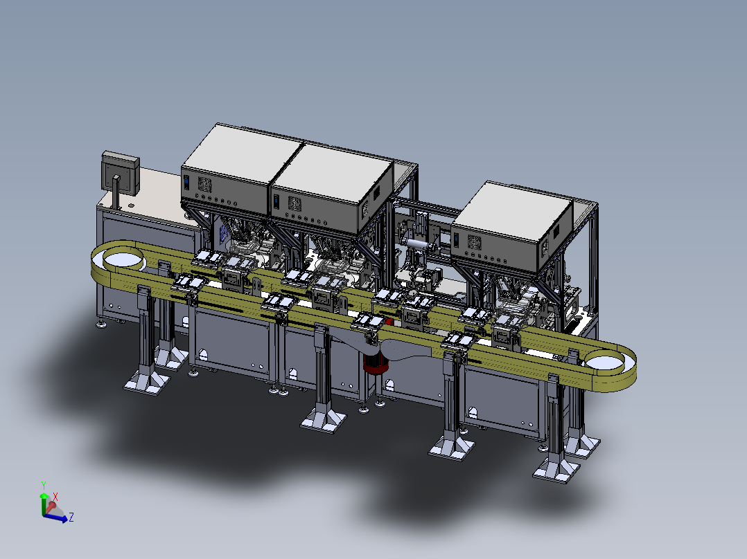 蜘蛛手泡棉贴装连线自动化sw18可编辑