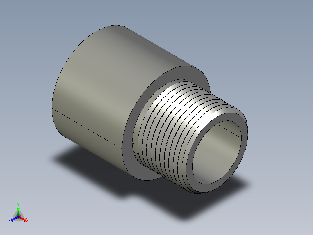 船舶管路系统SeaCor_MaleAdapter_SxMPT_37J136010_1in正等轴测图