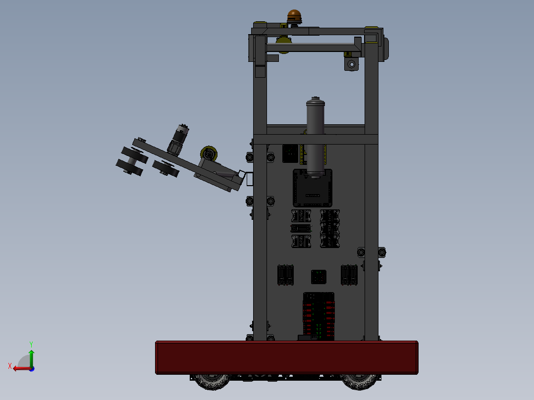 Worbots 4145 2018 (After Miami)麦克纳姆轮车3D图纸 STP格式后视图