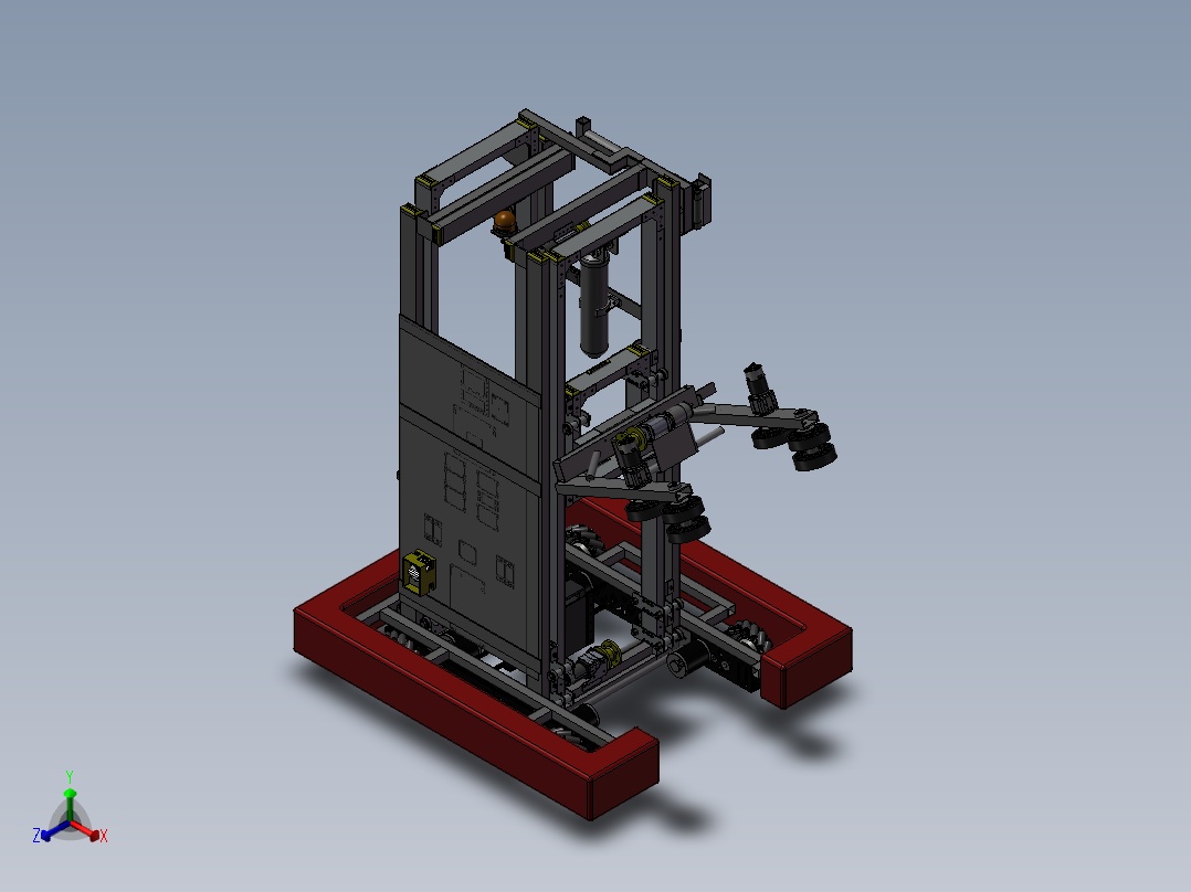 Worbots 4145 2018 (After Miami)麦克纳姆轮车3D图纸 STP格式正等轴测图