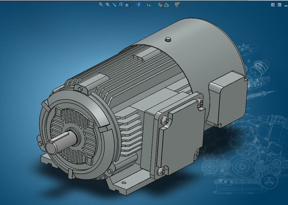 YVPYVF2变频电机B3型模型合集